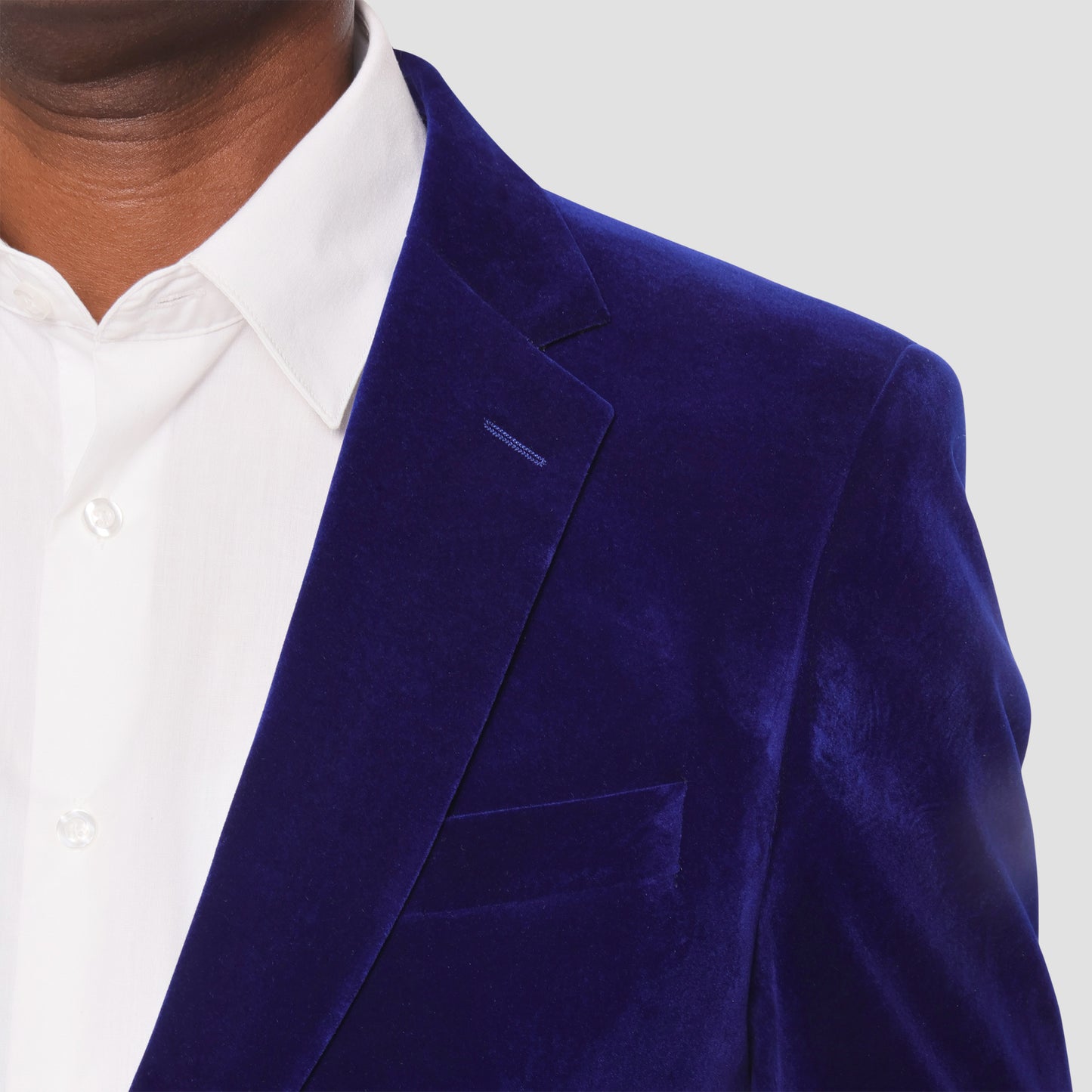 Royal Blue Velvet Blazer