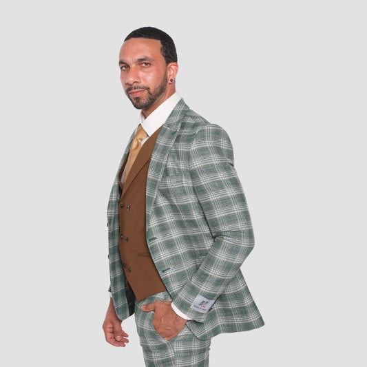 Green Plaid Suit