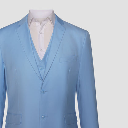 Light Blue Solid Suit