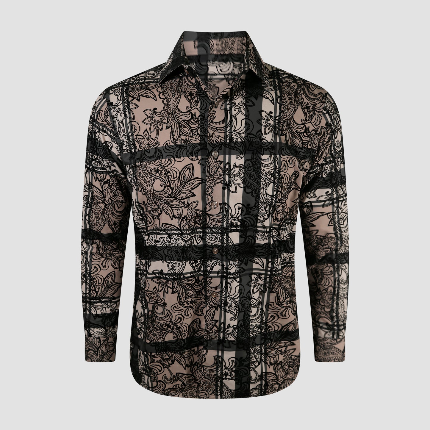 Noir Lace Black Floral Shirt