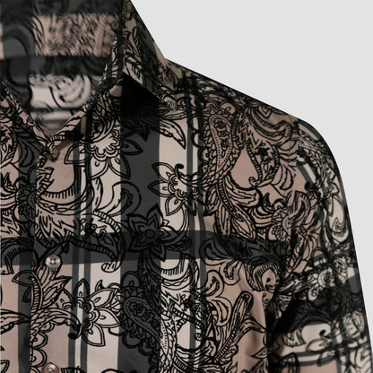 Noir Lace Black Floral Shirt