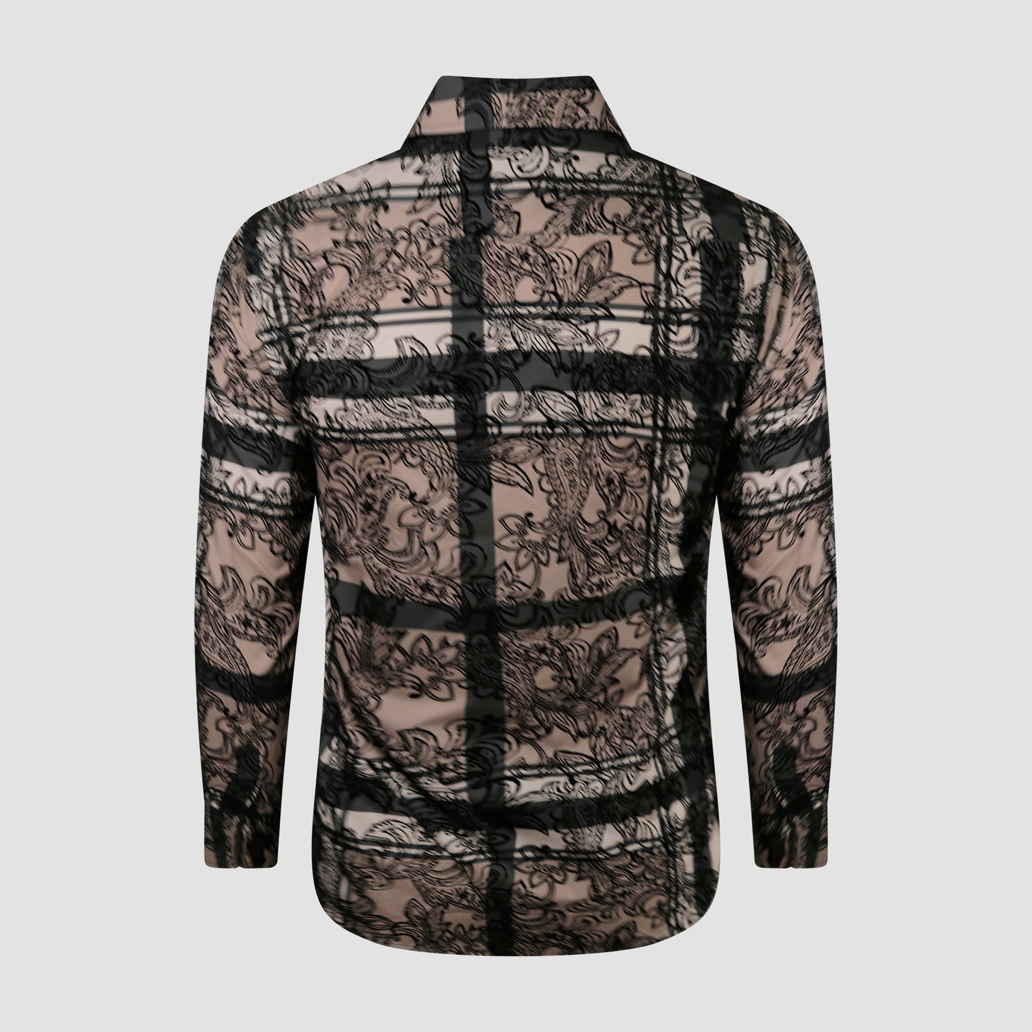 Noir Lace Black Floral Shirt