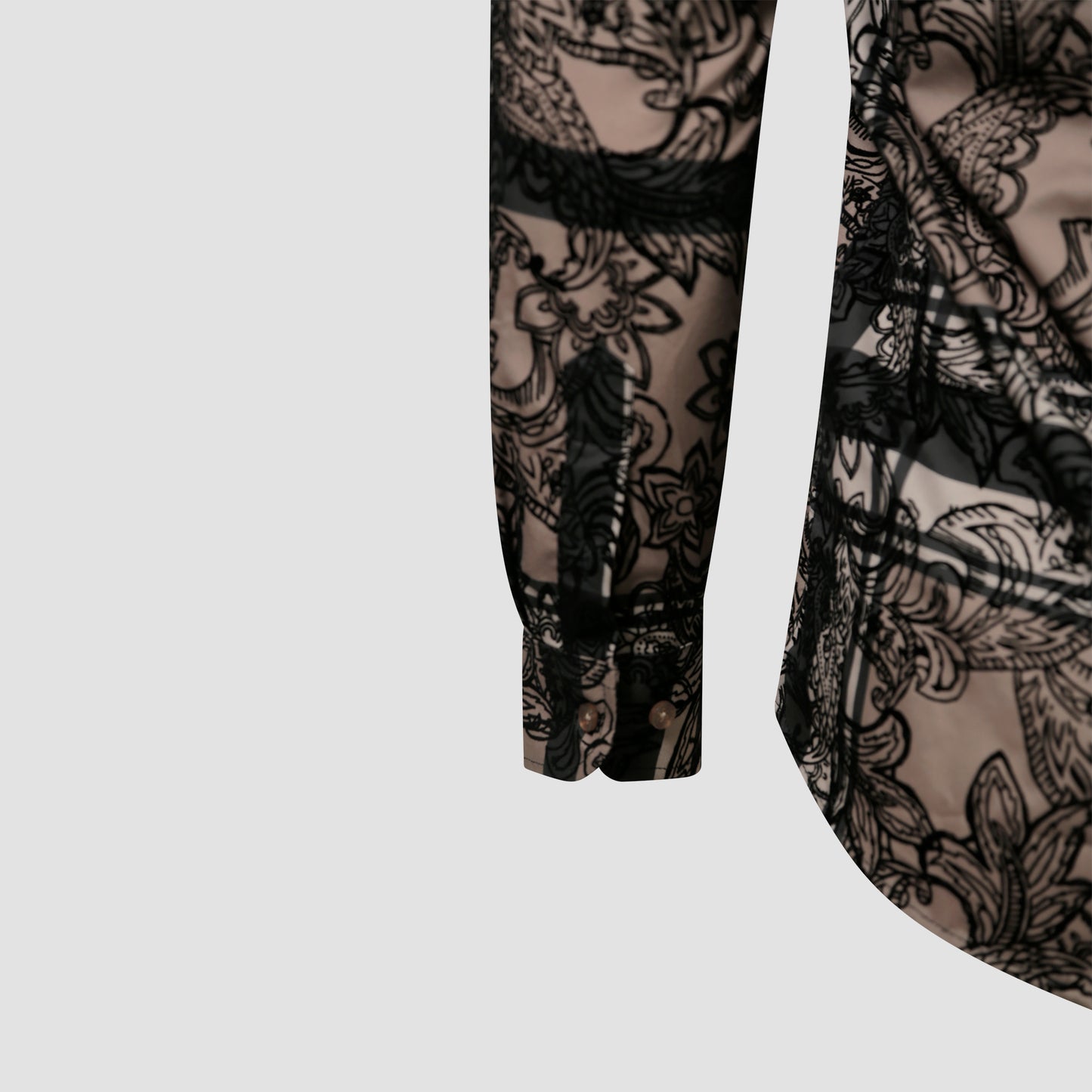 Noir Lace Black Floral Shirt