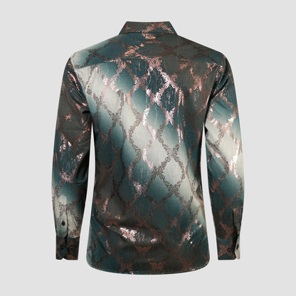 Teal Twilight Tapestry Shirt