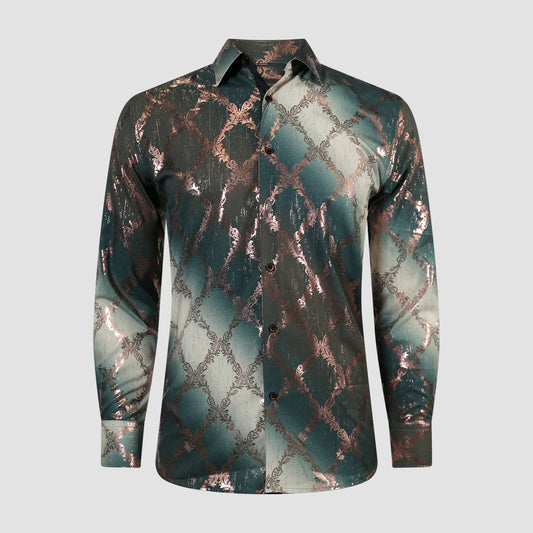 Teal Twilight Tapestry Shirt