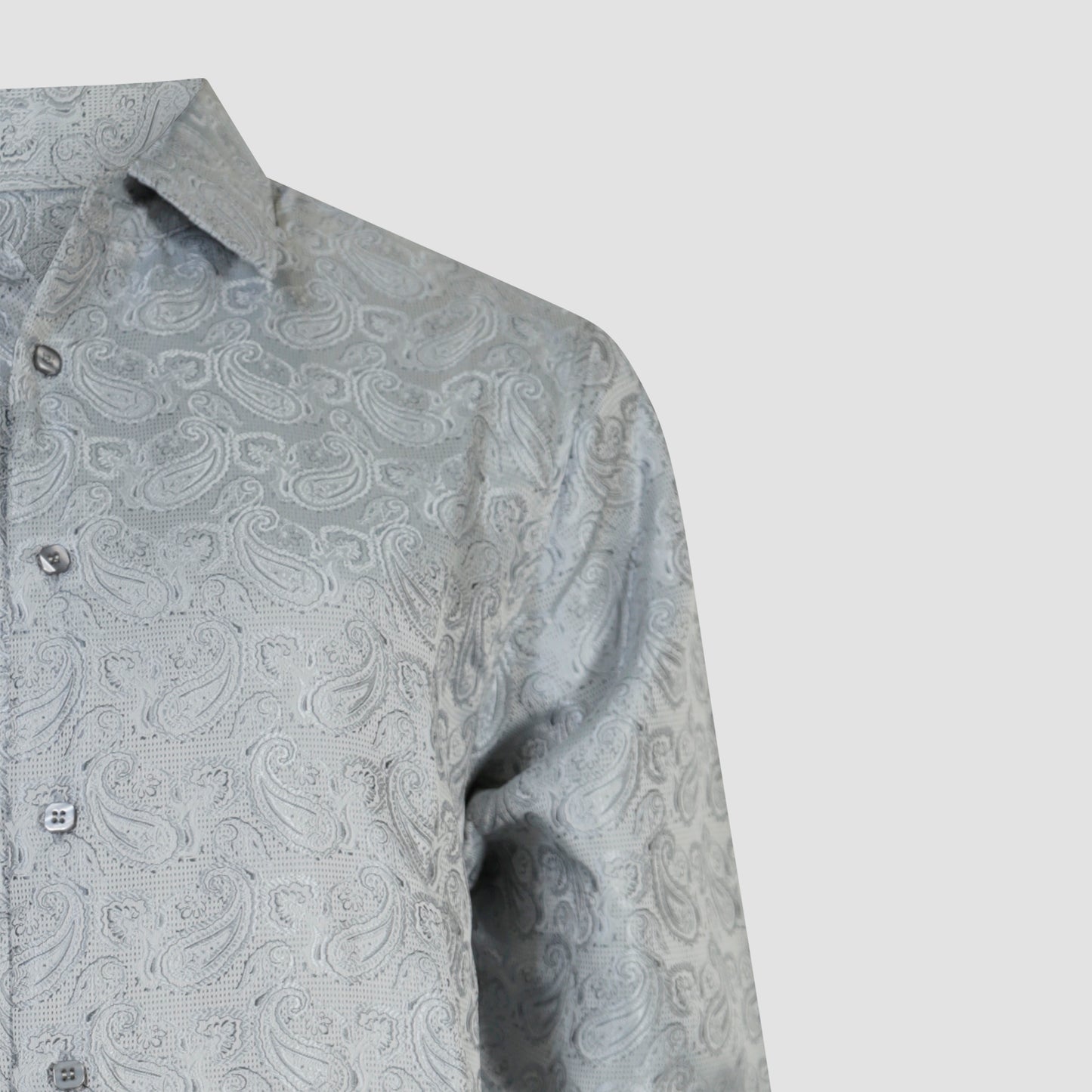 Silver  Paisley Shirt