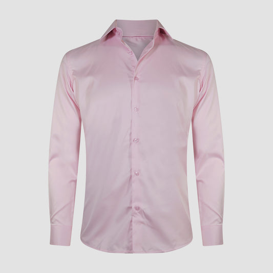 Light Pink Satin Shirt