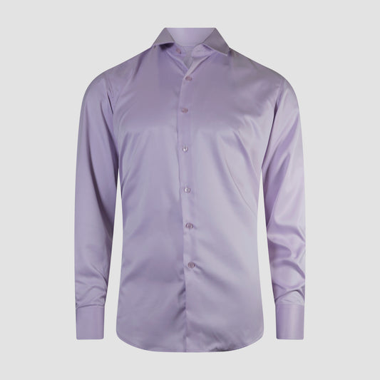 Lavender Luxe Satin Shirt