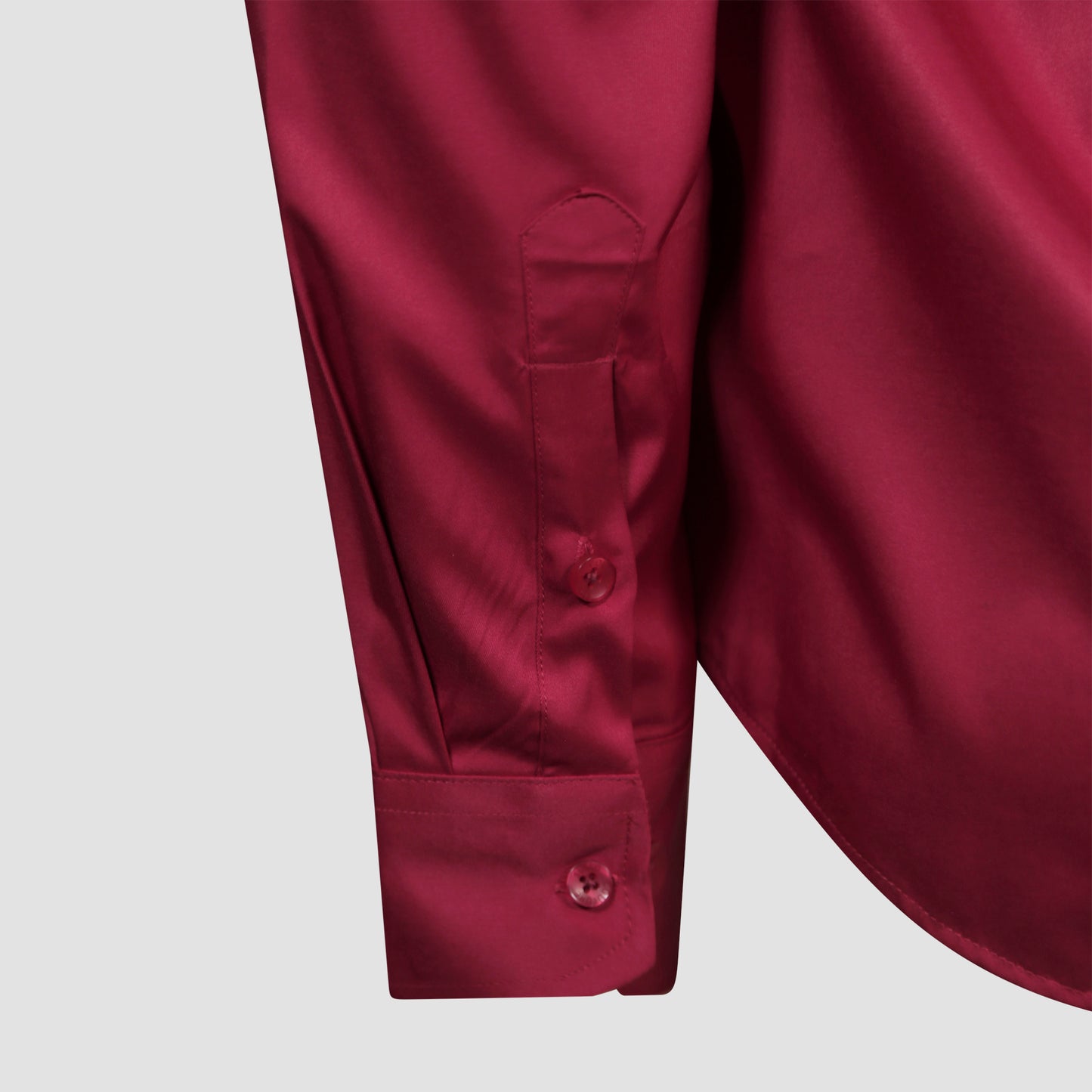 Crimson Red Satin Shirt