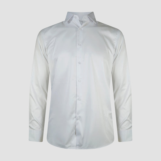 Classic White Satin Shirt