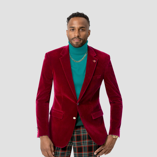 Red Velvet Blazer